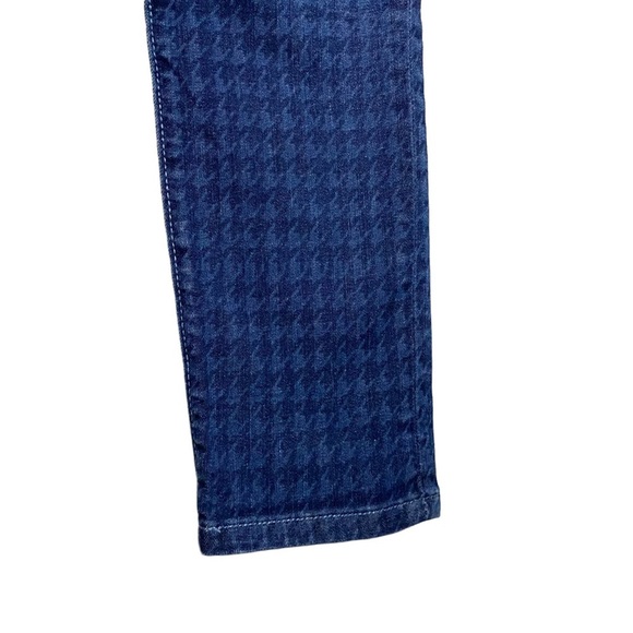 Pilcro and the Letterpress Anthro Houndstooth Print Serif Skinny Ankle Jeans 28 - Picture 8 of 15